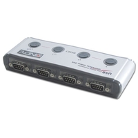 USB to Serial Adapter - 4 Port (9 Way,  RS-232)