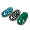 Abstract Foil Circle Eyeglass Case