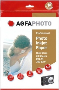 AgfaPhoto A6 260gsm Professional Photo Inkjet Paper Glossy 50 Sht