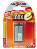 Ansmann maxE 9V Pre-Charged Batteries - Pack of 1