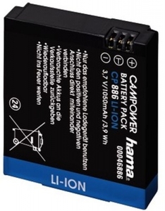 CP 886 LiIon Battery for GoPro HD Hero by Hama