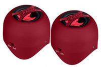 DBEST Duo Rechargeable Bluetooth Mini-Speaker Set - Red