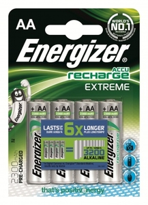 Energizer Extreme Rechargeable AA 2300mAh Battery 4Pack