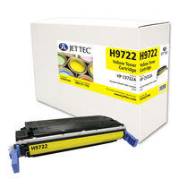 Hewlett Packard C9722A Yellow Laser Toner Cartridge by JetTec - H9722