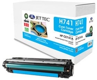 Hewlett Packard CE741A Cyan Laser Toner Cartridge by JetTec - H741