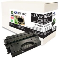 Hewlett Packard CF280X Black Laser Toner Cartridge by JetTec - H280HC