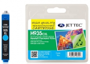 HP935XL Cyan Remanufactured Ink Cartridge by JetTec - H935CXL
