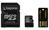Kingston Micro SDHC Class 10 Multi Kit Memory Card 16GB