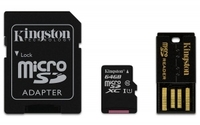 Kingston Micro SDXC Class 10 Multi Kit Memory Card 64GB