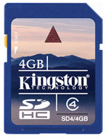 Kingston Secure Digital Card (SDHC) CLASS 4 - 4GB