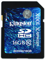 Kingston Secure Digital Card (SDHC) Ultimate X CLASS 10 - 16GB