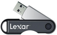 Lexar JumpDrive TwistTurn USB Flash Drive (Silver) - 16GB