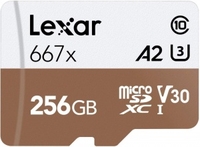 Lexar Professional 667x microSDXC UHS-I Card with Adapter 256GB