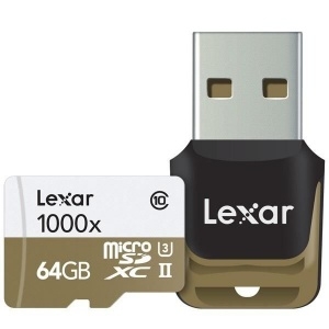 Lexar Professional MicroSDXC 1000x 150MB/s UHS-II Memory Card 64GB