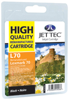 Lexmark 12A1970 Black Remanufactured Ink Cartridge by JetTec - L70