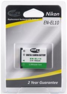 Nikon ENEL10 Equivalent Digital Camera Battery by Inov8