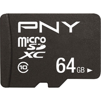 PNY Performance Plus MicroSDXC Class 10 Memory Card 64GB