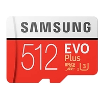 Samsung EVO Plus microSD 100MBs Memory Card with Adapter 512GB