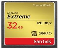 SanDisk Extreme 120MB/sec Compact Flash Card - 32GB