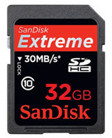 SanDisk Extreme 30MB/sec Secure Digital Card (SDHC) CLASS 10 - 32GB