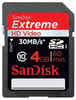 SanDisk Extreme HD Video SDHC Card 30MB/sec (Class 10) - 4GB