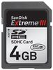SanDisk Extreme III Secure Digital Card (SDHC) - 4GB