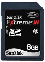 SanDisk Extreme III Secure Digital Card (SDHC) - 8GB