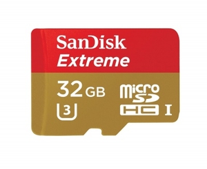 SanDisk Extreme Micro SDHC Memory Card 60MB/s UHS3 Class 10 32GB