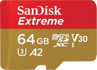 SanDisk Extreme MicroSDXC 100MBs for Mobile Gaming C10 V30 U3 64GB