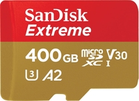 SanDisk Extreme MicroSDXC 160MBs UHSI Card with adapter 400GB