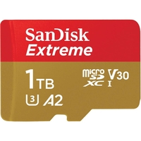 SanDisk Extreme microSDXC 190MBs UHSI U3 V30 no Adapter 1TB