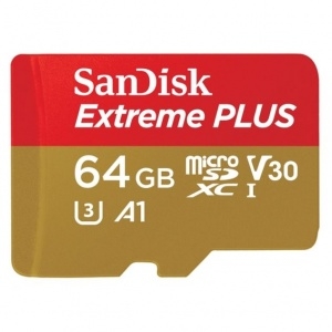 SanDisk Extreme PLUS Micro SDXC 100MB/s UHS-I Card - 64GB