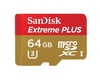 SanDisk Extreme PLUS Micro SDXC UHSI U3 95MB/s Class 10 card 64GB