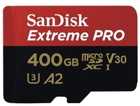 SanDisk Extreme PRO MicroSDXC 170MBs Class 10 with SD Adapter 400GB