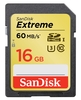 SanDisk Extreme SDHC Memory Card 60MB/s UHS-I (Class 10) - 16GB