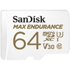 SanDisk Max Endurance MicroSD Card 100MBs with Adapter 64GB
