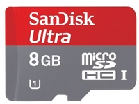 SanDisk Ultra Micro SDHC Card (CLASS 6) for Android - 8GB