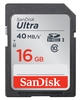 SanDisk Ultra SDHC Memory Card 40MB/s UHS-I (Class 10) - 16GB