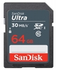 SanDisk Ultra SDXC Memory Card 30MB/s UHSI (Class 10) 64GB