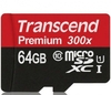 Transcend Premium Micro SDXC Class 10 UHSI 300x with Adapter 64GB