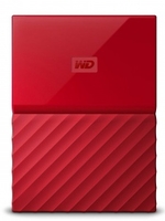 WD My Passport USB 3.0 Portable Hard Drive Red 3TB
