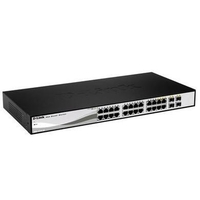 24-port 10/100/1G Smart Switch +4 RJ45/SFP