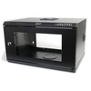 6U 19in Wall Mount Server Rack Cabinet w/ Vented Glass Door