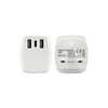 AA Dual USBUSB-C 18W PD Mains Charger 2 x USB 1 x USB-C 3Amp - White