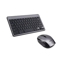 Acer Chrome Wireless Keyboard and Mouse Silver