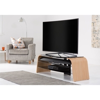 Alphason ADSP1200-LO Spectrum TV Stand for up to 55 TVs - Light Oak