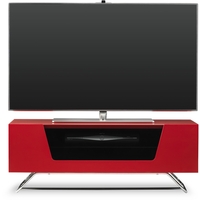 Alphason CRO2-1000CB-RED Chromium 2 TV Cabinet for up to 50 TVs - Red