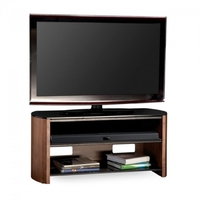 Alphason FW1100-W/B Finewoods HiFi and TV Stand for up to 50 TVs - Walnut