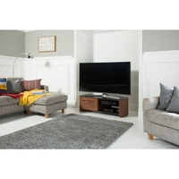 Alphason FW1100CB-W Finewoods TV Stand for up to 50 TVs - Walnut