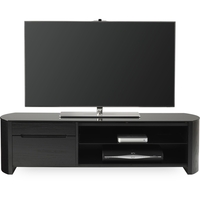 Alphason FW1350CB-BLK Finewoods Cabinet TV Stand for up to 60 TVs - Black/Oak